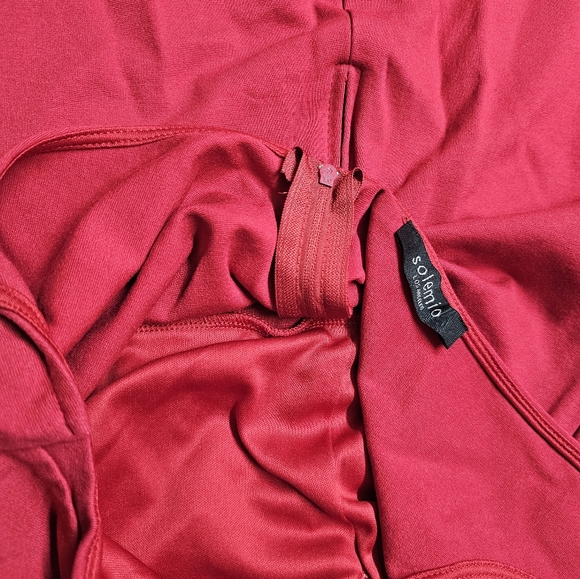 Solemio red bodycon dress size large - Picture 5 of 7